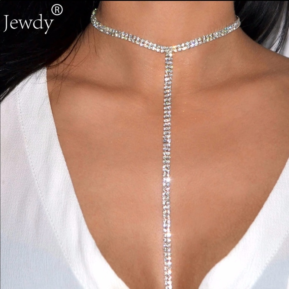 Rhinestone Choker Necklace